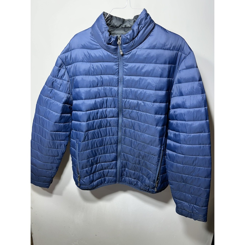 Swiss Tech Men's Large Royal Blue Puffer Jacket Lightweight